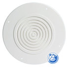 8" Round White Plastic Baffle