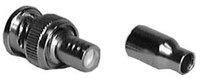 2-Piece BNC Male Connector for RG59 & RG62 PVC Jacket Wire