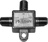 Philmore CS12  Miniature Multi-Coaxial Indoor/Outdoor 2-Way Hybrid Splitter