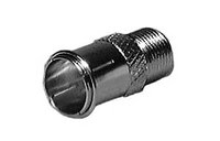 Push-On Male F to Female F Connector Adapter (Nickel-Plated)