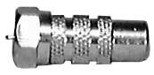 RCA Female to F Male Adapter (Nickel-Plated, in Display Packaging)
