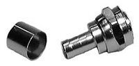 Pack of 5 Crimp-On F Connectors (with 1/4" Crimping Rings, for RG59/U Cable)