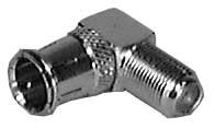 Push-On F Male to Right Angle F Female Adapter