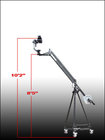 QuickJib Kit, shorter jib, with DCR100 Dolly and TCR100 tripod.
