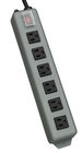 6-Outlet Industrial Power Strip with Right-Angle Plugs, 15' Cord