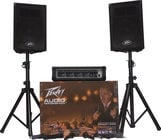Portable PA System - Mixer, 2x 10" Speakers, 2 Mics, 2 Speaker Stands