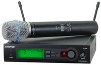 Wireless Microphone System with SLX2/BETA87A Microphone/Transmitter