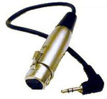 Cable, XLRF to 3.5mm 10` Sound Card Interface