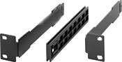 Rack-Mount Kit for Two Toa WT-4800 or WT-4820, Black (1U)