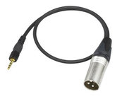 UWP 3-pole Locking Mini Plug to XLR Male Cable for URX-P2
