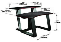 Digital Desk & Riser 59"Wx30"D
