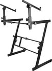 Folding-Z Keyboard Stand with 2nd Tier