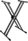 On-Stage KS8291 ERGO-LOK Double-X Keyboard Stand with Lok-Tight Construction