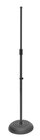 33-60" Round Base Microphone Stand, Black
