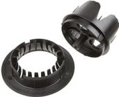 2" Black Escutcheon Ring with Built-In Hole Cutter