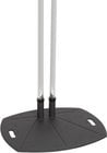 Lightweight Reinforced Floor Stand for Plasma TVs with 2x 84" Chrome Poles