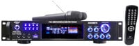 3000W Hybrid Preamplifier with AM/FM Tuner, Dual VHF High-Band Wireless Mic, USB