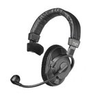 Single-Ear Headset and Microphone, 80/200 Ohm