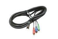 Cable, D Terminal Component Video, for Canon HS A1, HX G1, and XL H1 Camcorders