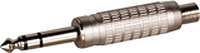 Stereo 1/4" Plug w/Strain Spring