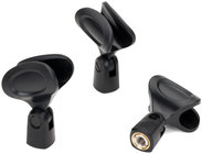 Heavy-Duty Microphone Clip with Brass Threads, 3 Pack