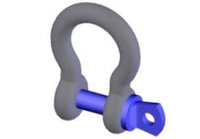 5/16" Shackle with Screw Pin Anchor, 1500lb WLL