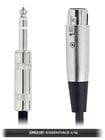 2 ft 1/4" TRS Male to XLR Female Balanced Cable with Silver Contacts