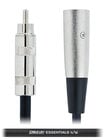 20 ft XLR Male to RCA Male Unbalanced Cable with Silver Contacts