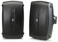 2 Way Outdoor Speakers, Pair, Black