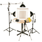1500W 3 Light Photoflood Light Tent Kit