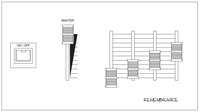 4-Gang Remembrance DMX Wall Station with Master & 4 Sliders