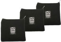 Set of Three 6"x6" Soft Zippered Cases