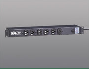 Network Server Power Strip with 6-Outlets, 15' Cord, Front Facing 1 Rack Unit 