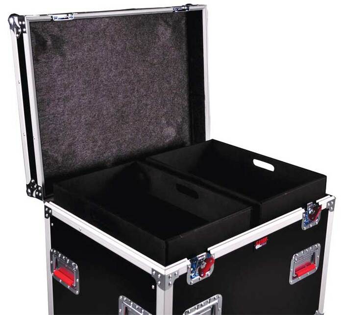 Gator G-TOURTRK453012 45"x30"x30" Utility Case With Dividers And Casters, 12mm Construction