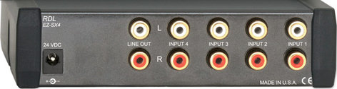 RDL EZ-SX4 Stereo Audio Input Switcher, 4X1