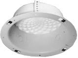 Quam ERD8 8" Round Enclosure For Speaker Installation, White Powder Finish