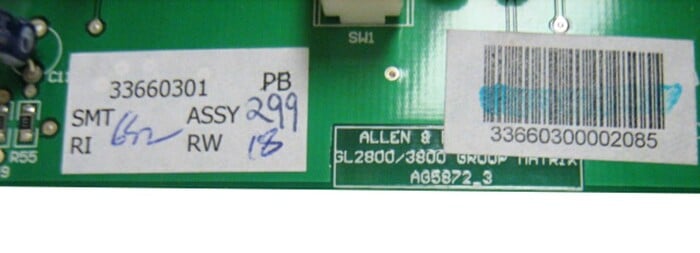 Allen & Heath 003-366JIT PCB,MATRIX  GL2800 32