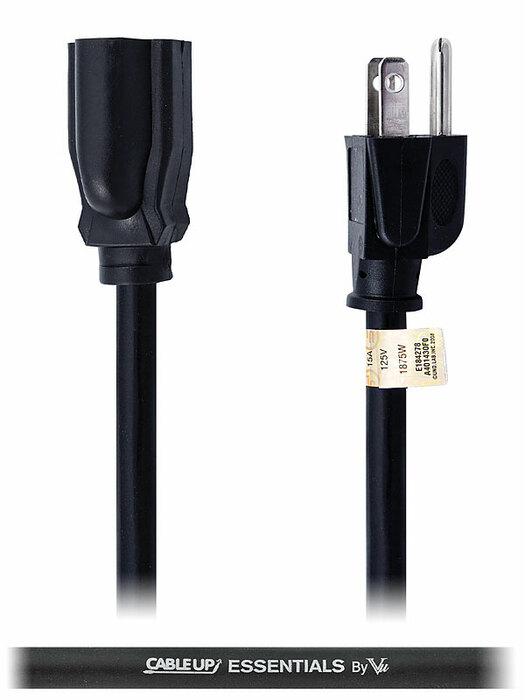 Cable Up by Vu ED-ED-14-1.5 1.5 ft 14 AWG Power Extension Cable ED-ED-14-1.5