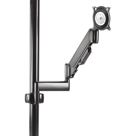 Chief KPG110B Height Adjustable Dual Arm Pole Mount, Single Monitor