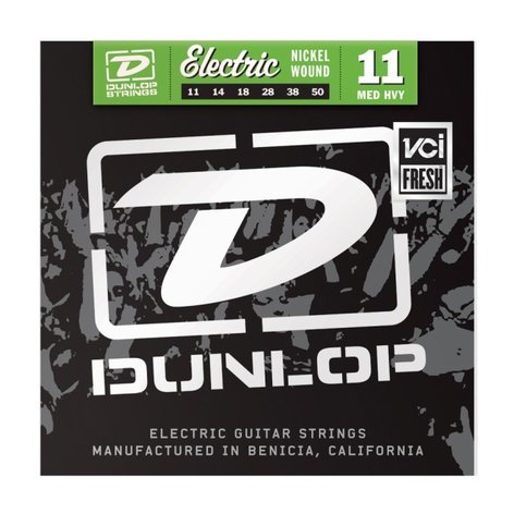 Dunlop Manufacturing DEN1150 Medium Heavy Nickel Wound Electric Guitar Strings DEN1150
