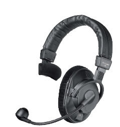 Beyerdynamic DT280-200/250-MKII Single-Ear Headset And Microphone, 250/200 Ohm