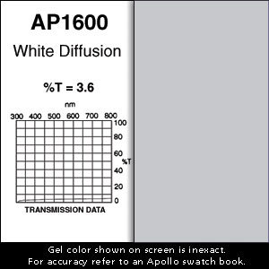 Apollo Design Technology AP-GEL-1600 Gel Sheet, 20x24, White Diffusion