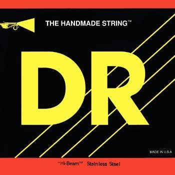 DR Strings MR6-30 Bass Strings, Hi-Beam Stainless Steel, Extra-Long Scale, Medium 6-String 30-125 MR6-30