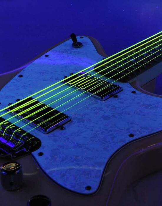 DR Strings NYE-9 Light NEON HiDef SuperStrings Electric Guitar Strings in Yellow NYE-9