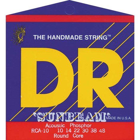 DR Strings RCA-10 Light Sunbeam Phosphor Bronze Acoustic Guitar Strings RCA-10