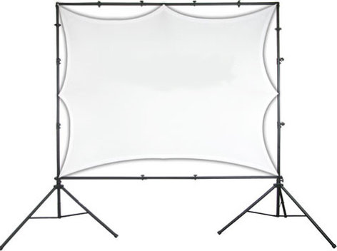 Odyssey LTMVSS1014L Mobile Video Projection Screen And Tripod System