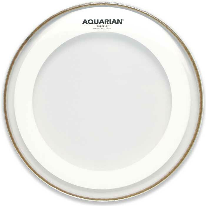 Aquarian Drumheads MRS2-8 8" Super-2 Clear Drum Head with Studio-X Ring MRS2-8-AQUARIAN