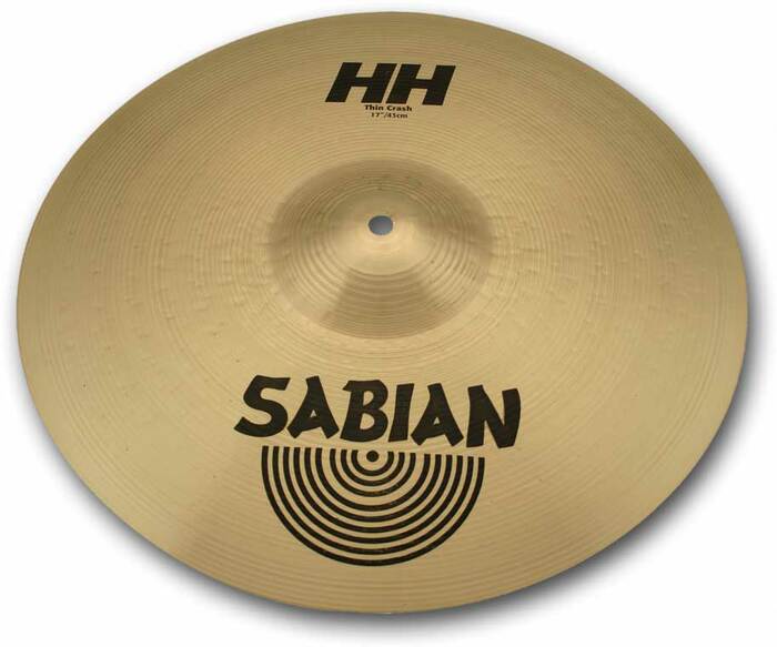 Sabian 11606 16" HH Hand Hammered Thin Crash Cymbal In Natural Finish