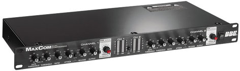 BBE MAXCOM Dual Channel Compressor, Limiter, Gate with Sonic Maximizer MAXCOM
