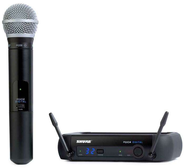 Shure PGXD24/PG58-X8 Digital Wireless System With PGA58 Handheld Microphone